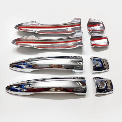 Chrome Exterior Door Handle Cover Trim for Nissan Altima Sentra 2020-2025 X-Trail T33 Rogue 2021-2024 Qashqai Accessories Decor (No Smart Key Holes) - style: No Smart Key Holes