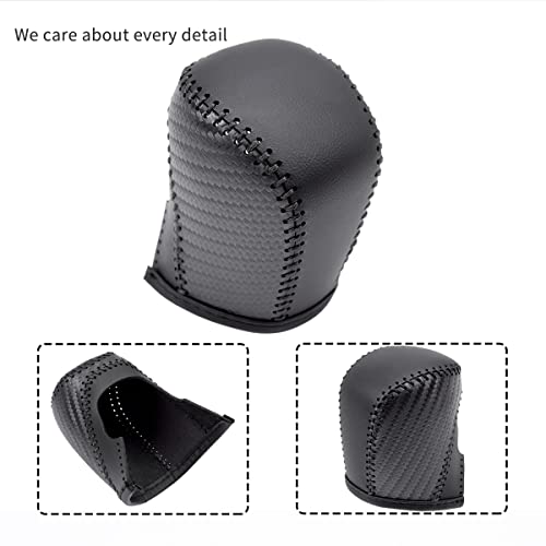 Auto Car Leather Gear Shift Knob Cover for Honda Civic 10th Gen 2021 2020 2019 2018 2017 2016 Accessories (D) - color: D
