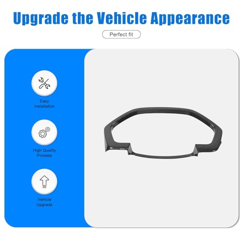 Dashboard Meter Panel Frame Trim for Honda Pilot 2023 2024 2025/ Honda Passport 2026 Accessories, ABS Car Center Console Dashboard Meter Decor Cover, 1Pcs (Carbon Fiber Pattern)