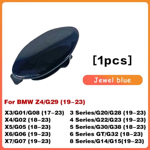 Car Door Handle Key Cover Cap Keyhole Protector Lock Access Replacement for BMW Z4 X3 X4 X5 X6 X7 3 4 5 6 8 Series OE# 8089701 7470565 7470575 (Sapphire Blue) - color: Sapphire Blue