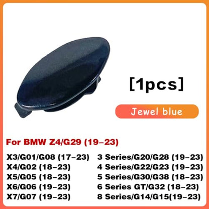 Car Door Handle Key Cover Cap Keyhole Protector Lock Access Replacement for BMW Z4 X3 X4 X5 X6 X7 3 4 5 6 8 Series OE# 8089701 7470565 7470575 (Sapphire Blue) - color: Sapphire Blue