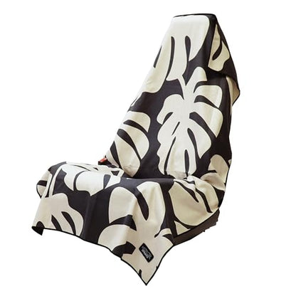 Sprints Athletic Running Towel, Full-Sized, Car Seat Cover - Performance Microfiber (Monstera of Race's Past) - color: Monstera Of Races Past