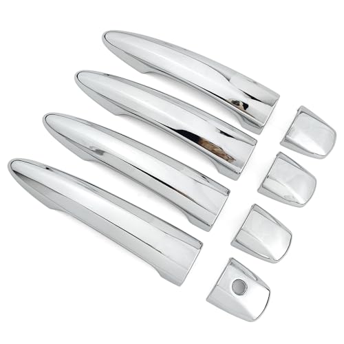 Chrome Exterior Door Handle Cover Trim for Nissan Altima Sentra 2020-2025 X-Trail T33 Rogue 2021-2024 Qashqai Accessories Decor (No Smart Key Holes) - style: No Smart Key Holes