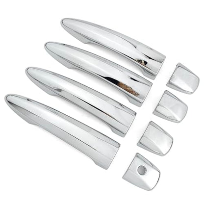 Chrome Exterior Door Handle Cover Trim for Nissan Altima Sentra 2020-2025 X-Trail T33 Rogue 2021-2024 Qashqai Accessories Decor (No Smart Key Holes) - style: No Smart Key Holes