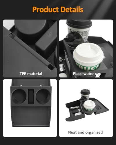 CDEFG Under Center Console Cup Holder Storage Box for 2025 2026 Hyundai Tucson NX4 Accessories, Tucson Center Console Organizer Tray Only for Electronic Gear (Not for Manual/Automatic Gearbox)