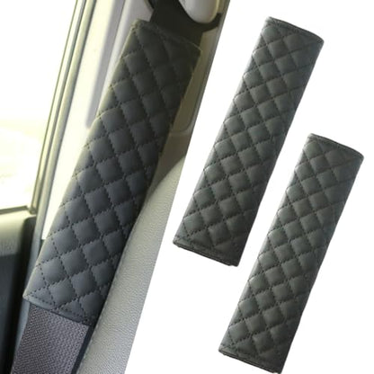 KAELTHAS 2 PCS Car Seat Belt Cover Pad Cushions Comfortable Driving Interior Accessories for Car SUV Truck Tractor Golf Cart UTV (Diamond Pattern) - style: Diamond Pattern