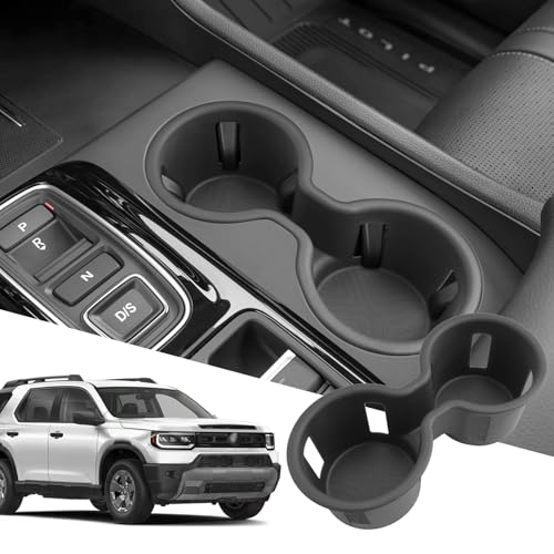 SXCY for 2023-2025 Honda Pilot 2024-2026 Passport Cup Holder Insert for 2026 Honda Passport Accessories 2026 HR-V Cup Holder Limiter TPE Drink Holder Adapter Non-Slip Drink Stopper Stabilizer - color: 2024-2026 Passport Cup Holder Limiter