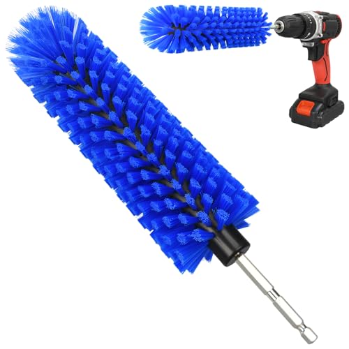 Drill Brush for Car Wheel and Bottle, Highly Dense and Durable Car Cleaning Brush for Wheels, Rims, Engines, Exhaust, Bottle - color: 1 Pack Dark Blue