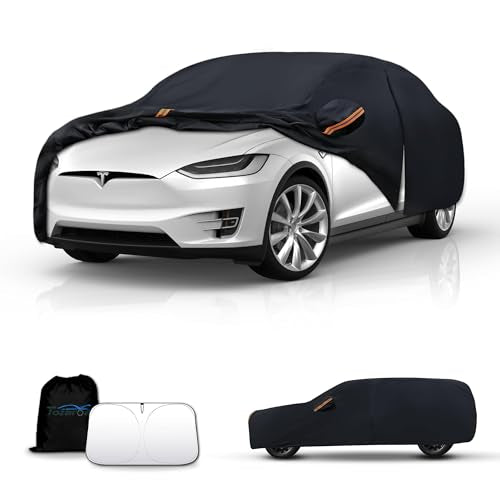 Waterproof Car Cover All-Weather,Full Exterior Automobiles Cover for SUV 191-201 inch Universal Fit Ford Explorer, Toyota Highlander, Hyundai Palisade, Honda Pilot, Dodge Durango etc. - size: Fit Suv Jeep Length 191-201 Inch(yxl)