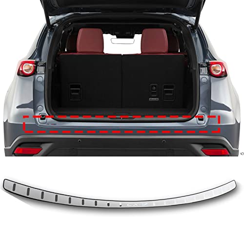 Car Stainless Steel Rear Bumper Protector, for Mazda CX9 CX-9 2016-2023 Accessories, Auto Parts Tailgate Back Trunk Door Sill Cover Scuff Plate Strip Guard Protection