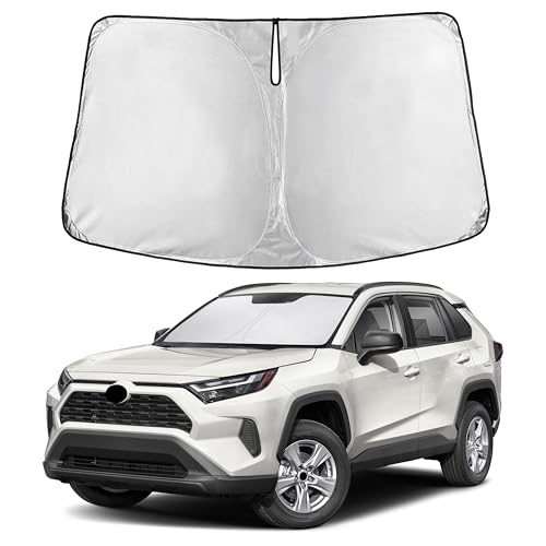 Autovir Windshield Sun Shade Fit for 2019-2024 2025 2026 Toyota RAV4 Sun Shade, Front Window Sun Visor, UV Protection, Heat Blocker, Foldable Car Accessories - size: For Toyota Rav4 2019-2026