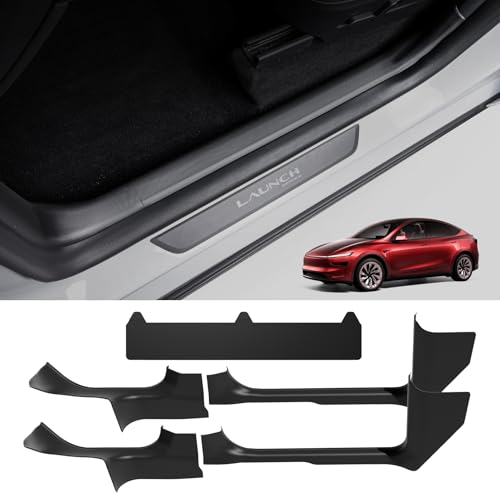 Door Sill Protector for Tesla Model Y Juniper Door Sill Guards Anti-Kick Full Protect Door Entry Cover for 2025 2026 New Model Y Accessories 5PCS