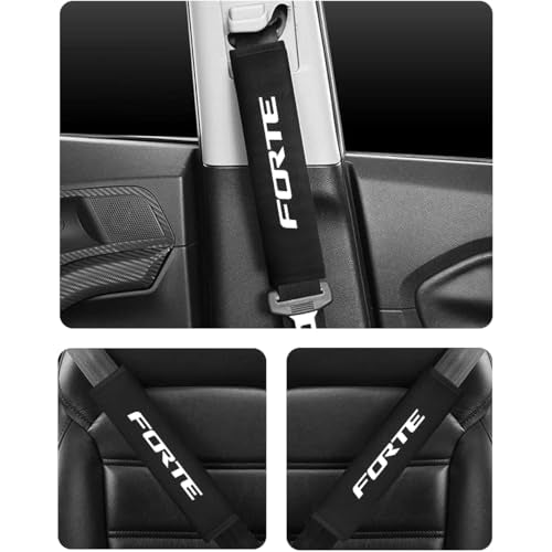 2PCS Seat Belt Covers Compatible with KIA K3 2019-2021 Car Accessories, Seatbelt Shoulder Strap Pads Safety Belt Cushions Protective Sleeves - color: Seat Covers-FORTE