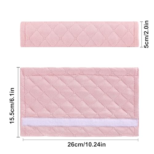 Amooca Automotive Seat Belt Cover Soft Suede Universal Fit Seatbelt Shoulder Pad Neck Protector Cushions for SUV Trucks Airplane Backpack 2 Pack Pink - color: Pink