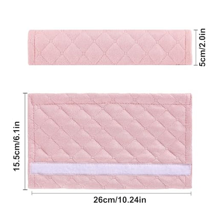 Amooca Automotive Seat Belt Cover Soft Suede Universal Fit Seatbelt Shoulder Pad Neck Protector Cushions for SUV Trucks Airplane Backpack 2 Pack Pink - color: Pink