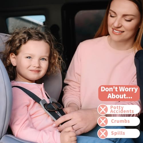 HunnmingRe 2 Pack Floral Car Seat Protector for Potty Training Waterproof Piddle Pad Cover from Spillages Nappy Leaks Toilet Training Anti Slip Backing Strollers Carseat Liner for Toddlers Babies - style: Floral