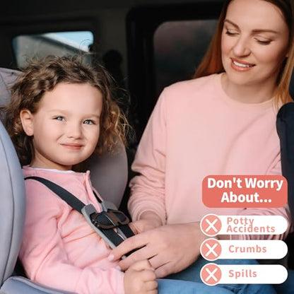 HunnmingRe 2 Pack Floral Car Seat Protector for Potty Training Waterproof Piddle Pad Cover from Spillages Nappy Leaks Toilet Training Anti Slip Backing Strollers Carseat Liner for Toddlers Babies - style: Floral
