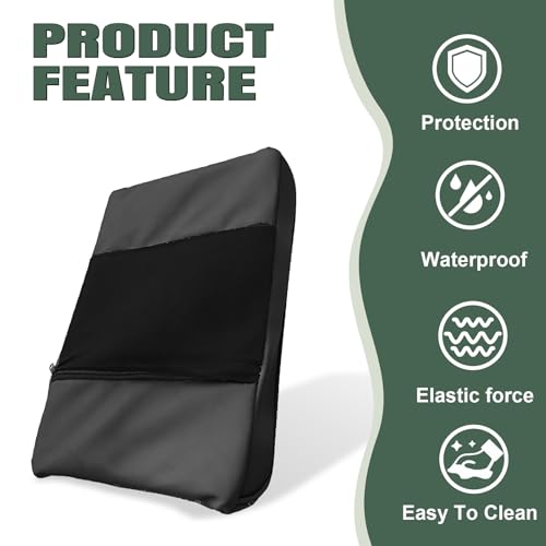 1 PCS Car Armrest Box Booster Pad, Leather 3D Texture Anti-Scratch Protective Cover, Memory Foam Leather Relieve Elbow Pressure Cushion, Universal for SUV, Truck, RV and More (Black) - color: Black