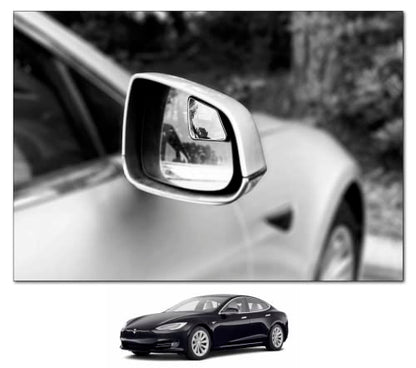 Blind Spot Mirrors- Compatible with Tesla Model S Extended View - 2 Piece Set (Left & Right) - size: Model S