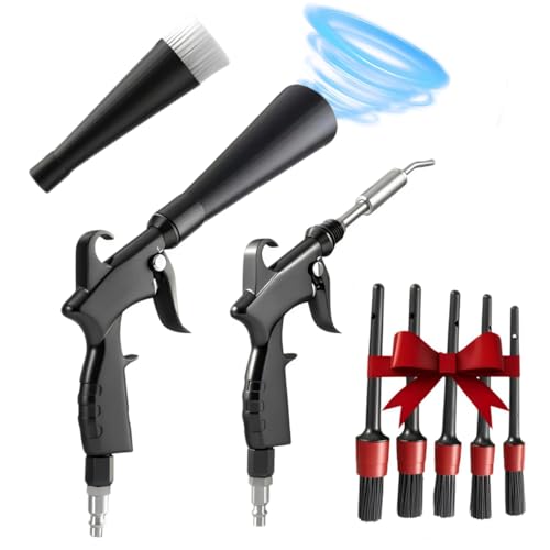 Tornado Detailing Car Cleaning Gun with Metal Nozzle | Interior Drying Air Gun | High Pressure Blower Gun | Car Cleaning Kit for Swiftly Removing Dirt and Dust with Air Flow - size: Size2