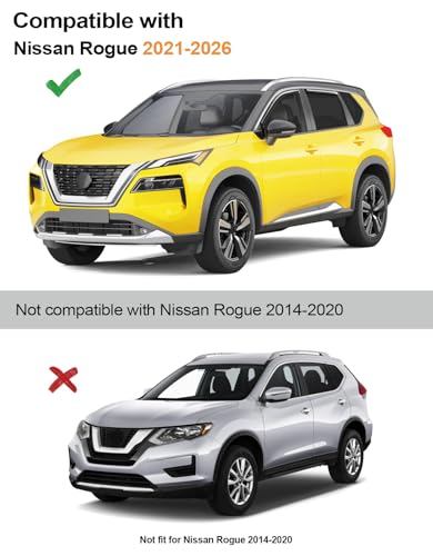 in-Channel Window Rain Guards Fit for Nissan Rogue 2021-2026 Rain Guards Extra Durable Window Deflectors Visors Vent Visors Vent Shades Car Accessories -4 pcs - size: Fit for 2021-2026 Nissan Rogue