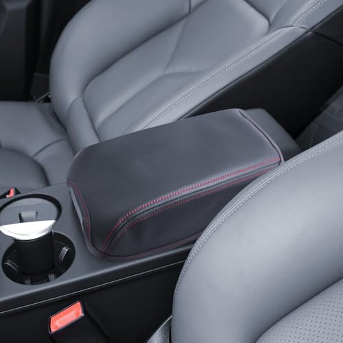 Macan Armrest Cover for 2015-2022 2023 2024 2025 2026 Porsche Macan T/S/GTS Accessories Center Console Middle Lid Pad Protector for Car Elbow Rest-Thickened - size: For 2015-2026 Porsche Macan