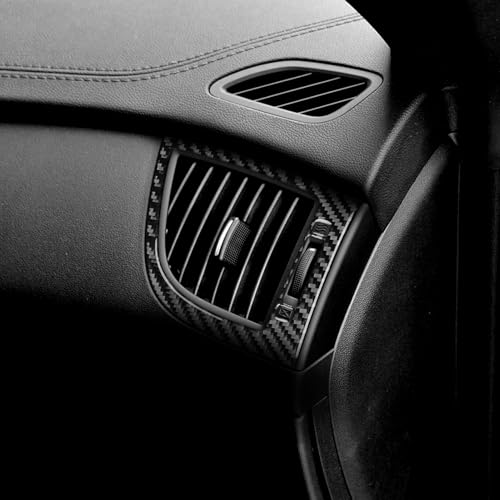 Real Carbon Fiber Instrument Panel Vent Trim Stickers Decals Compatible with Hyundai Genesis Coupe 2013 2014 2015 2016 Interior Accessories - color: Instrument Side Vent