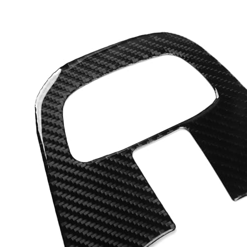 NVCNX Carbon Fiber Accessories for Mercedes Benz GLE 350 450 450e 2020-2026 2021 2022 2023 2024 2025 Center Console Gear Shift Panel Cover Interior Trim Overlay Sticker Decal 1PC with Pointed Ends - color: Center Console Gear Shift Panel Trim A1