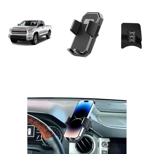 PZK Car Phone Mount for Toyota Tundra 2014 2015 2016-2020 2021 Accessories Custom Air Vent Car Phone Holder Auto Lock Hands Free 360° Rotation Cell Phone Automobile Cradles - color: Auto Lock, size: Tundra 2014-2021