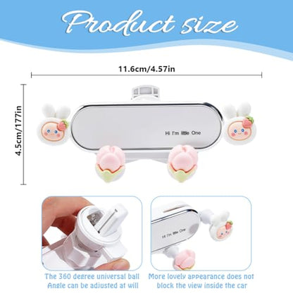 Car Cellphone Holder Cute Zodiac Rabbit Car Phone Holder Adorable Car Phone Holders Cute Phone Holders for Your Cars Phones Mount with Sturdy Air Vent Clip for All Smartphones - style: Zodiac Rabbit