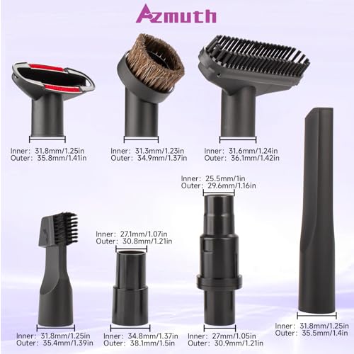 7 Pack for Shark Vacuum Attachments Replacement kits with Vacuum Brush Attachment and for Shark Crevice Tool and Vacuum Hose Adapter (7-Pack, 7) - style: 7-Pack