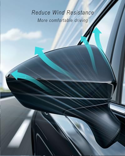 Right Passenger Side View Mirror Cover Cap Trim Shell Fits for Chevrolet Chevy Cruze 2017 2018 2019, ABS Side Mirror Cap Replacement - size: Right Passenger Side