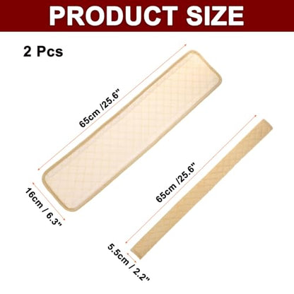 HARFINGTON 2pcs Shoulder Strap Cushions 25.6 Inch Car Seat Belt Pads Cover Auto Seatbelt Strap Shoulder Pad Automotive Seat Belt Cushion Pad for Auto SUV Truck, Beige - color: Beige, size: 25.6 Inch