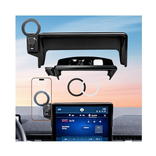 Car Phone Holder for Ford Mustang Mach-E 2025 2024 2023 2022 2021 (Only for 15.5-Inch Screen) 360° Rotation Magnetic Cell Phone Mount, Compatible with Magsafe, Does Not Affect Air Vent - style: Fit for 2021-2026 Mustang Mach-E, 15.5-Inch