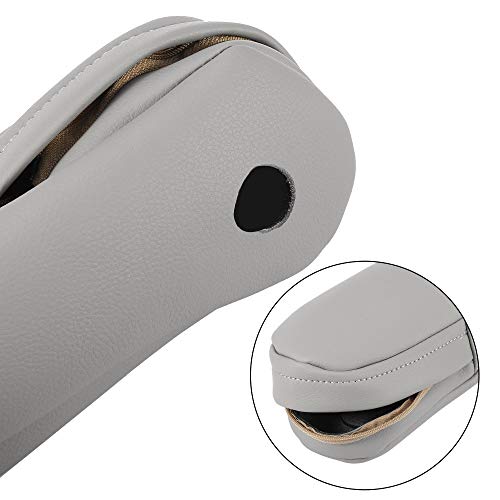 X AUTOHAUX 1 Pair Car Front Seat Armrest Cover Replacement Microfiber Leather Gray for Honda CR-V 2010-2011