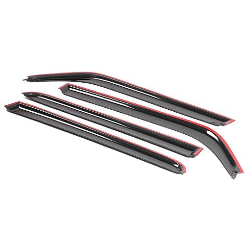 Window Visor Deflector Compatible with 2008-2015 Scion Xb, Slim Tinted Acrylic Resistant Shield Cover Wind Sun Rain Guard by IKON MOTORSPORTS, 2009 2010 2011 2012 2013 2014