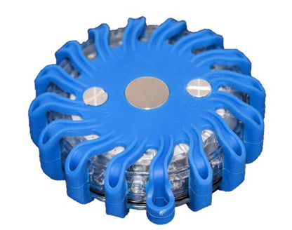 RPF16LM6 CASE OF 6 BLUE RECHARGEABLE 9-FUNCTIONS PORTABLE 16 LED POWER FLARE POWER-MARKERS ROADSIDE EMERGENCY MAGNETIC - color: BLUE