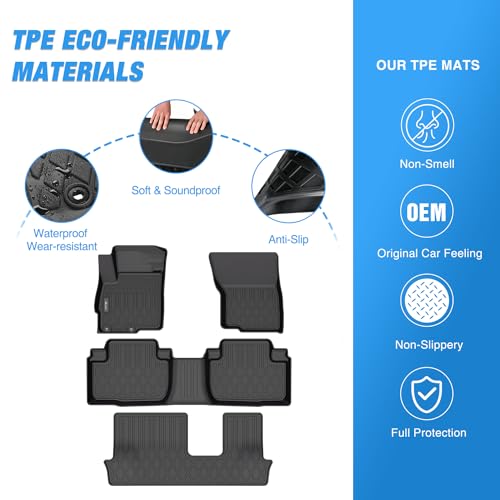 Nilight TPE Floor Mats for Mitsubishi Outlander 2014 2015 2016 2017 2018 2019 2020 2021,All Weather Custom Fit Heavy Duty Floor Liners - color: 2014-2021 Outlander