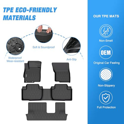 Nilight TPE Floor Mats for Mitsubishi Outlander 2014 2015 2016 2017 2018 2019 2020 2021,All Weather Custom Fit Heavy Duty Floor Liners - color: 2014-2021 Outlander