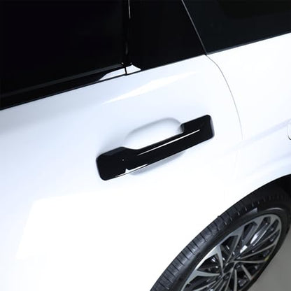 Compatible with Hyundai Palisade 2026 Accessories Button Style Exterior Door Handles Covers (Gloss Black) - color: Gloss black