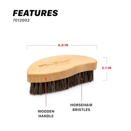 Maxshine Universal Ergonomic Interior Detailing Brush | Soft Horsehair & PP Bristles | Durable Car Cleaning Brush for Leather Seats, Upholstery, Dashboards & Interior Fabric Surfaces