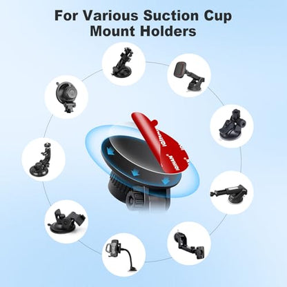 Dashboard Sticky Pad for Car Phone Mount, Strong Adhesive Sticker Double-Sided Anti Slip Gel Pad Adhesive Replacement Mounting Tape for Magnetic Car Cradle Magnet Phone Holder (3.15" / 80mm) - size: 3.15" / 80mm
