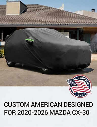 Proadsy Car Cover Custom Fit for 2020-2025 2026 Mazda CX-30, Waterproof All Weather for Automobiles, Full Exterior Cover Rain Snow Sun Protector Indoor Outdoor Car Cover - size: Mazda CX-30