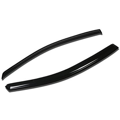 Auto Dynasty 2Pcs Tape-On Window Visor Compatible with 2007 2008 2009 2010 2011 Yaris 2-Door 2007-2011, Deflector Rain Guard, Acrylic Black - size: 07-11 Toyota Yaris 2-Door