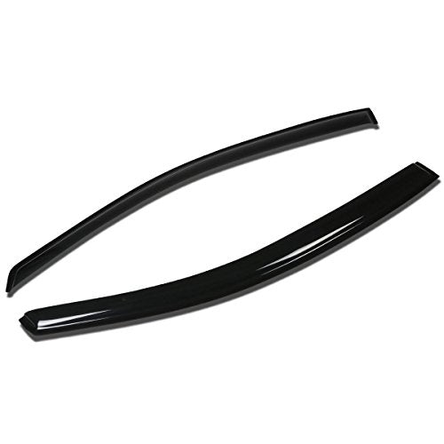 Auto Dynasty 2Pcs Tape-On Window Visor Compatible with 2007 2008 2009 2010 2011 Yaris 2-Door 2007-2011, Deflector Rain Guard, Acrylic Black - size: 07-11 Toyota Yaris 2-Door
