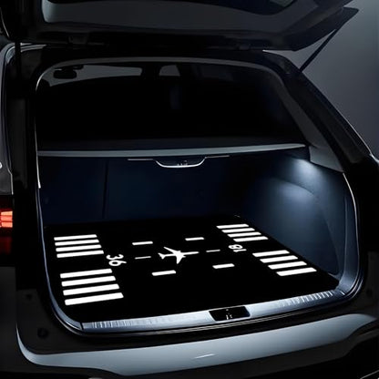 Universal Car Trunk Mat 29" x 39", Airplanes and Runways All Weather Trunk Protection Cargo Liner,Durable Cargo Mat Rear Trunk Liner, Stylish Vehicle Interior Accessories Suitable for Most Car Models - color: Airplanes and Runways