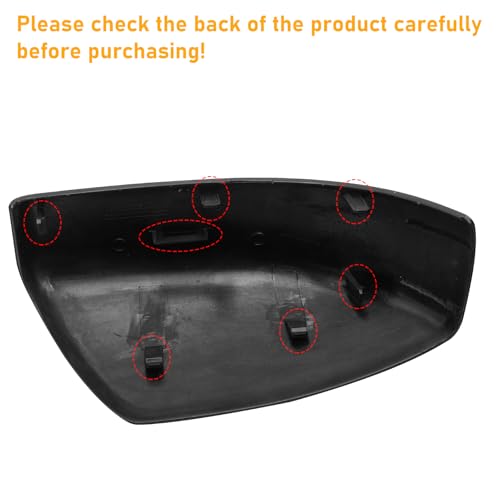 Moonlinks Compatible with Nissan Sentra 2013 2014 2015 2016 2017 2018 2019 Left Side Mirror Cover Replacement, Glossy Black Left Driver Side Door Rearview Mirror Cap Trim - size: Left Black