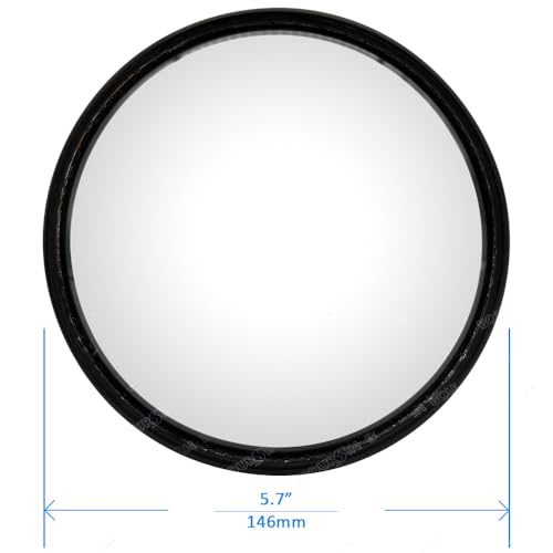 5.7 Inch Convex Round Mirror Blind Spot For Isuzu Mitsubishi Fuso Truck Bus Atv Utv Tractor Room Adjustable Bracket 2 Pcs - color: 2 Pcs (5.7")