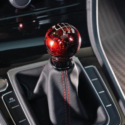 Billetworkz Cosmic Space Shift Knob Compatible with Manual 1999-24 VW MK4/MK5/MK6/MK7/MK8 Golf/GTI/Golf R/Jetta/GLI, Red Cosmic - color: Cosmic Red