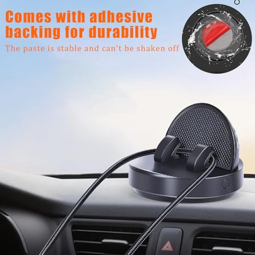 Car Dashboard Phone Mount 360° Rotatable,Adhesive Auto Phone Holder,Center Console Car Mount,Dashboard Phone Stand for All Smartphones(1PC,ZJ04)